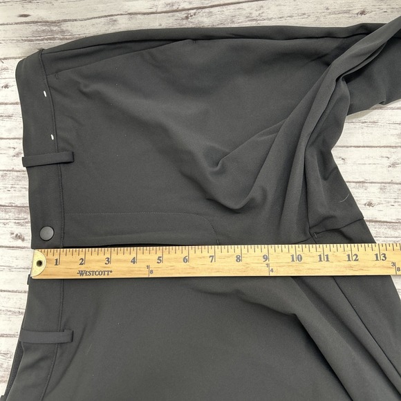 Uniqlo Men Stretch Waist Trouser Ankle Pants Black Size Medium W30-33 Drawstring - Picture 7 of 9